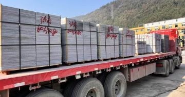 达州 芝麻灰地铺石出货日常