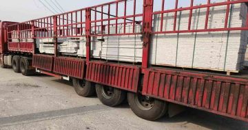 达州 白麻荔枝面外墙干挂，工厂装车日常