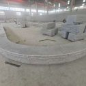 达州 芝麻白异形坐凳，自然面光面弧形加工