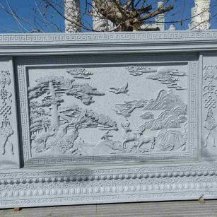 达州 芝麻白大型照壁，屏风，影壁