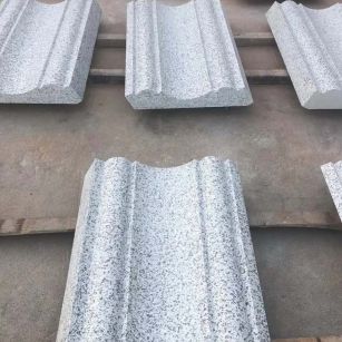 达州 白麻花岗岩光面别墅线条