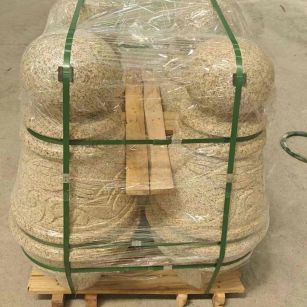 达州 黄金麻异形定制雕花——棒棒糖挡车柱