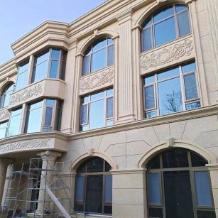 达州 黄金麻花岗岩别墅外墙干挂