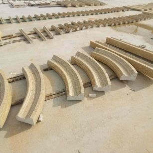 达州 黄金麻花岗岩别墅线条