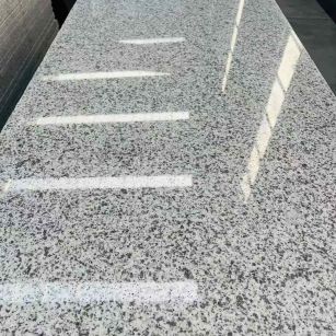 达州 白麻花岗岩光面毛板