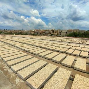 达州 黄金麻荔枝面花岗岩石材地铺石防护中
