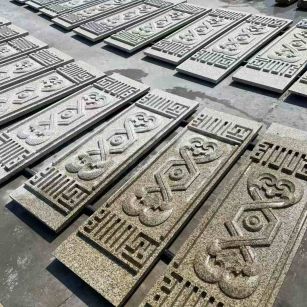 达州 黄金麻花岗岩外墙雕刻板