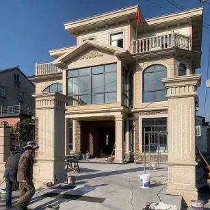 达州 黄金麻花岗岩荔枝面别墅外墙干挂私家专属