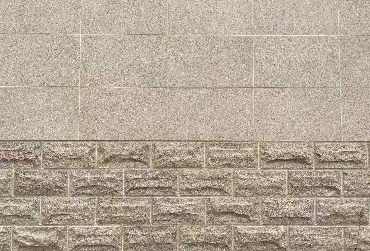 达州 黄金麻自然面蘑菇石配荔枝面干挂