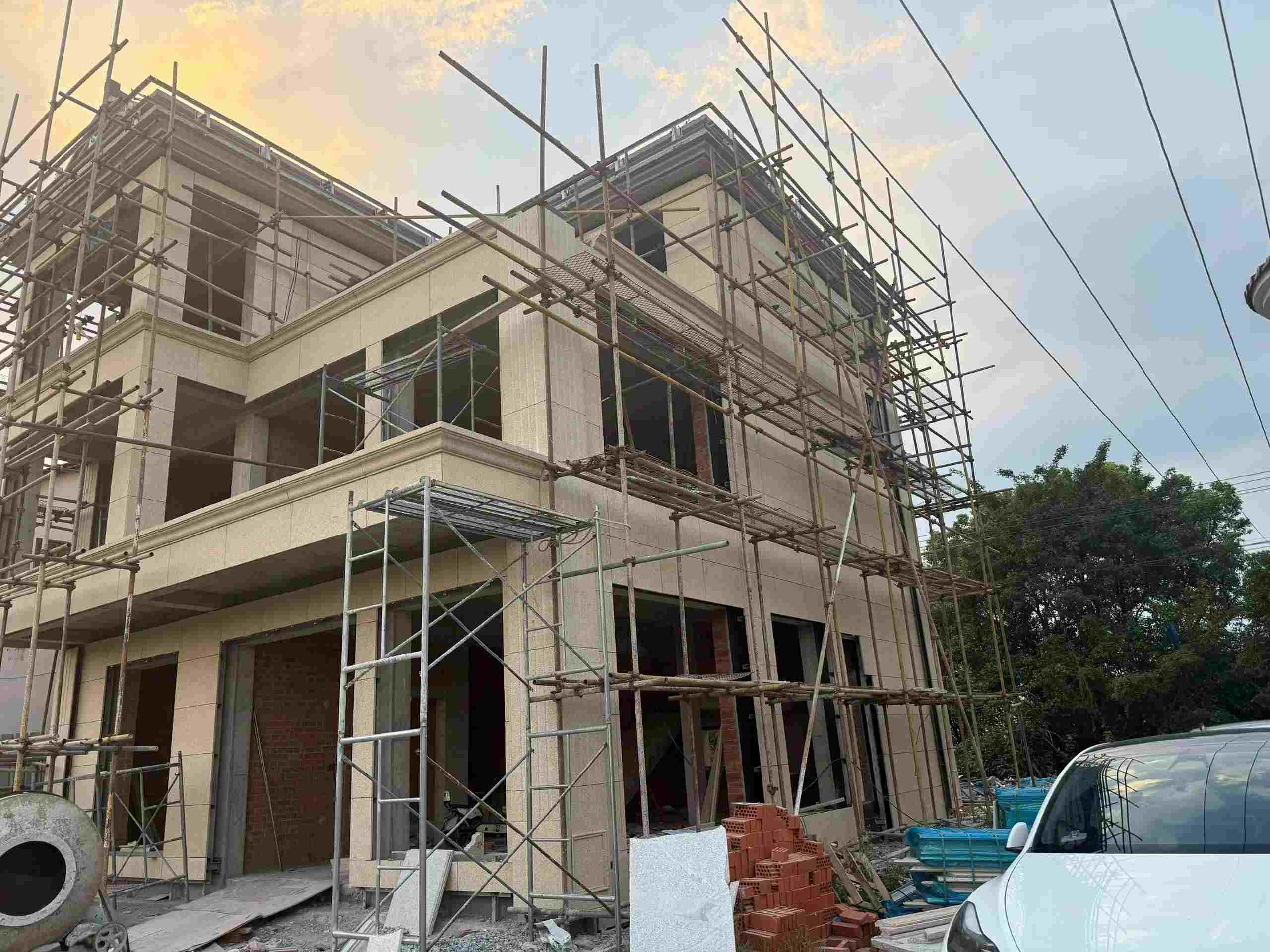 达州 黄金麻荔枝面花岗岩外墙干挂