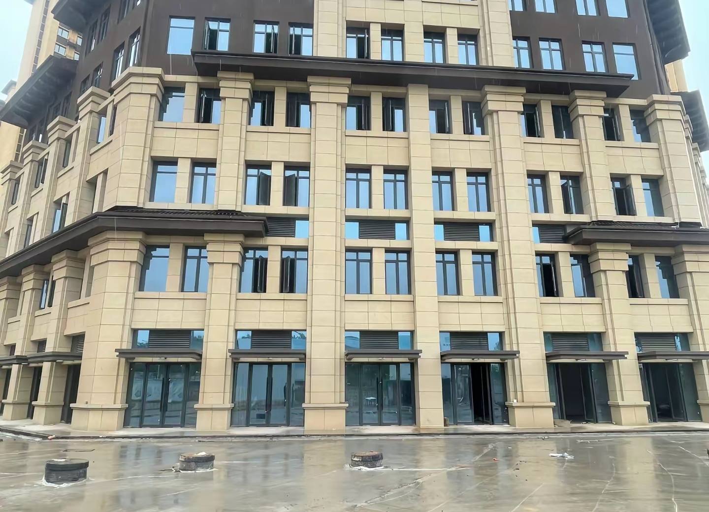 达州 黄金麻花岗岩荔枝面小区外墙干挂