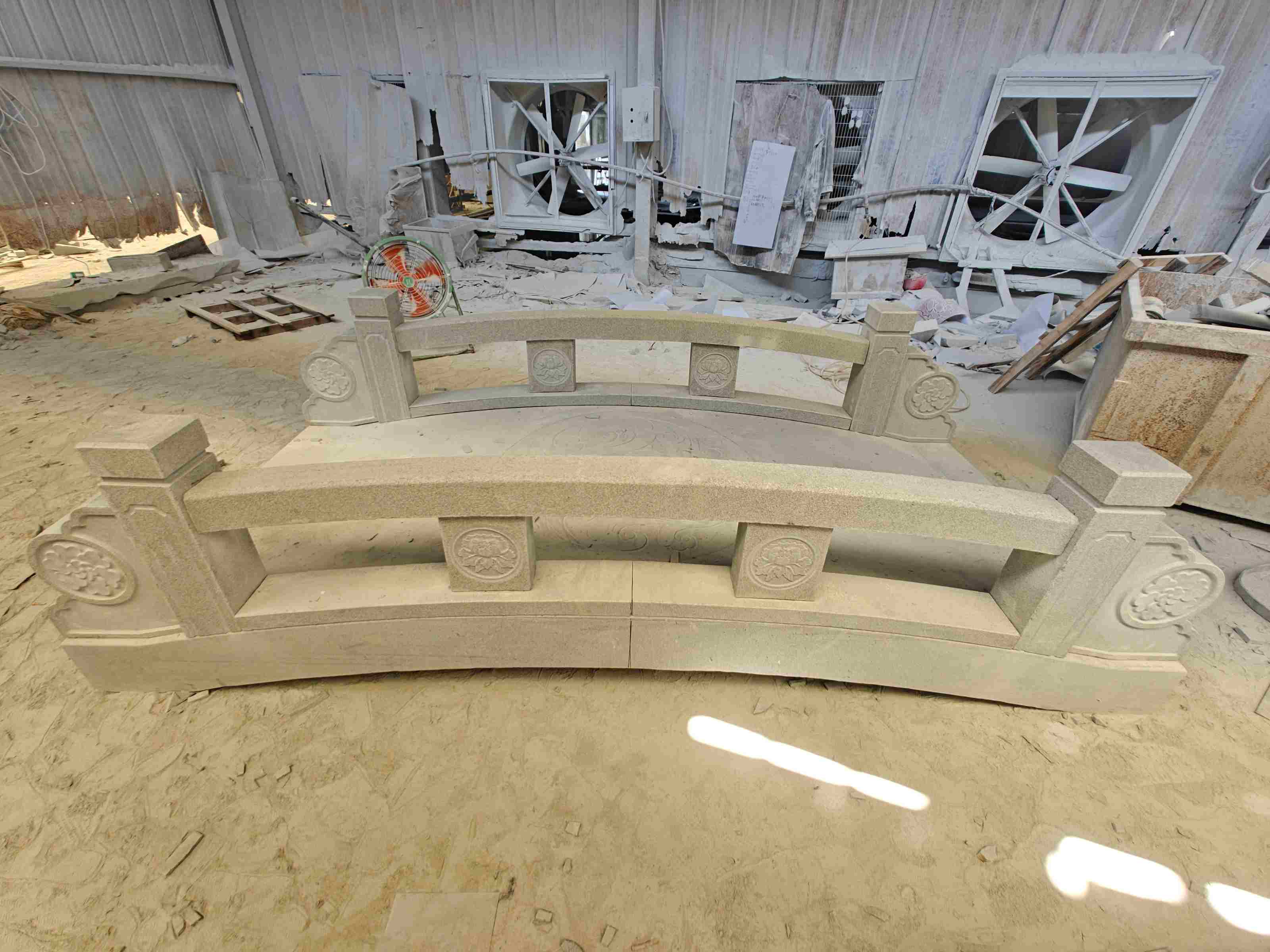 达州 芝麻灰花岗岩异形加工-拱桥，石桥