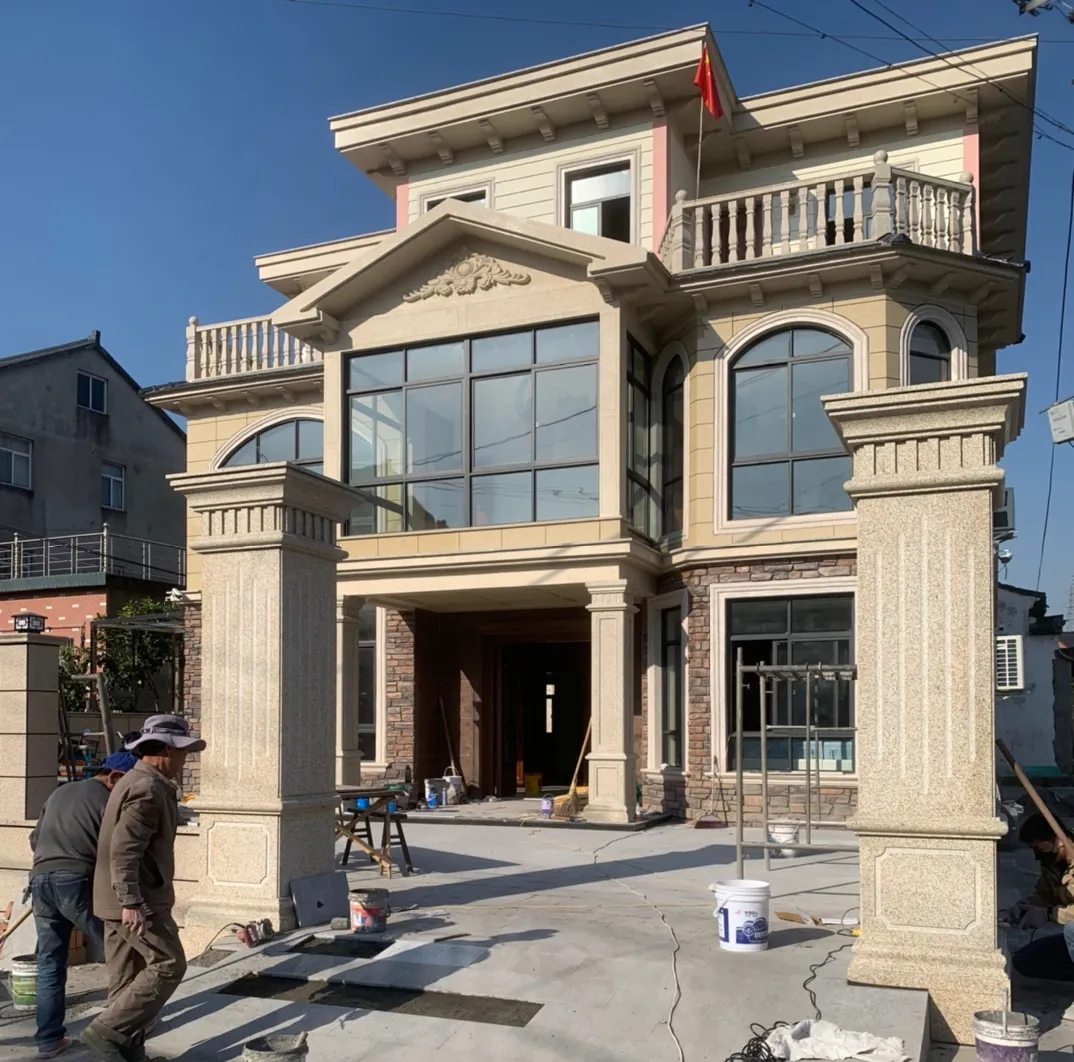 达州 黄金麻花岗岩荔枝面别墅外墙干挂私家专属