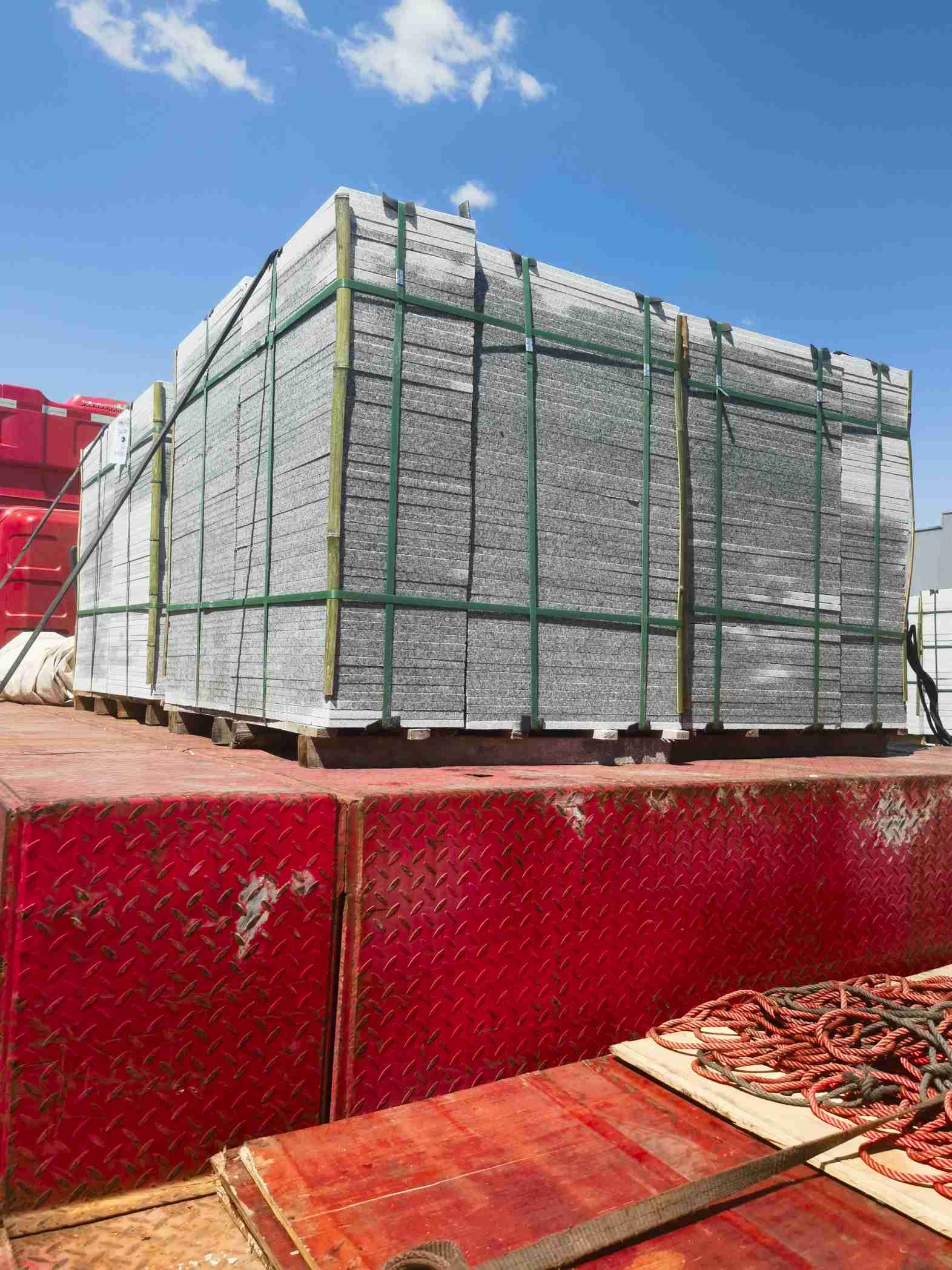 达州 芝麻白火烧规格板地铺石300*600/600*600