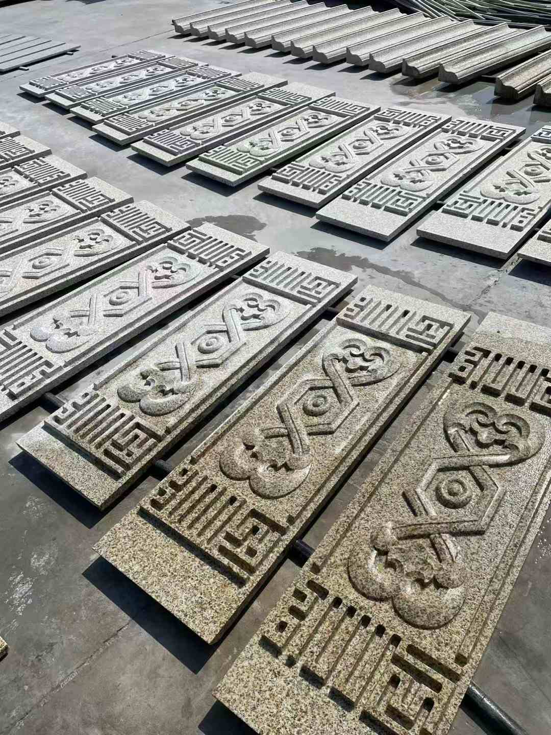 达州 黄金麻花岗岩外墙雕刻板